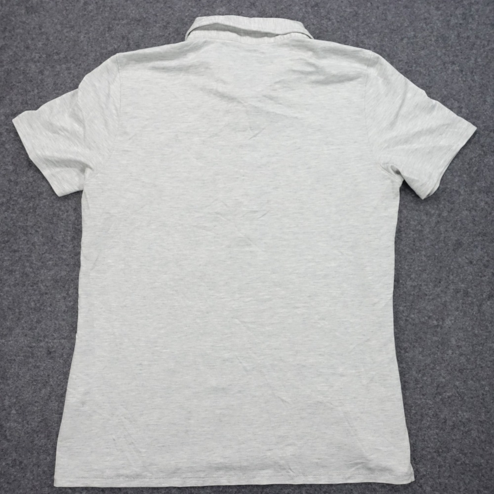 Travis Mathew Polo Shirt Women L Short Sleeve Button Up Gray - Picture 7 of 9